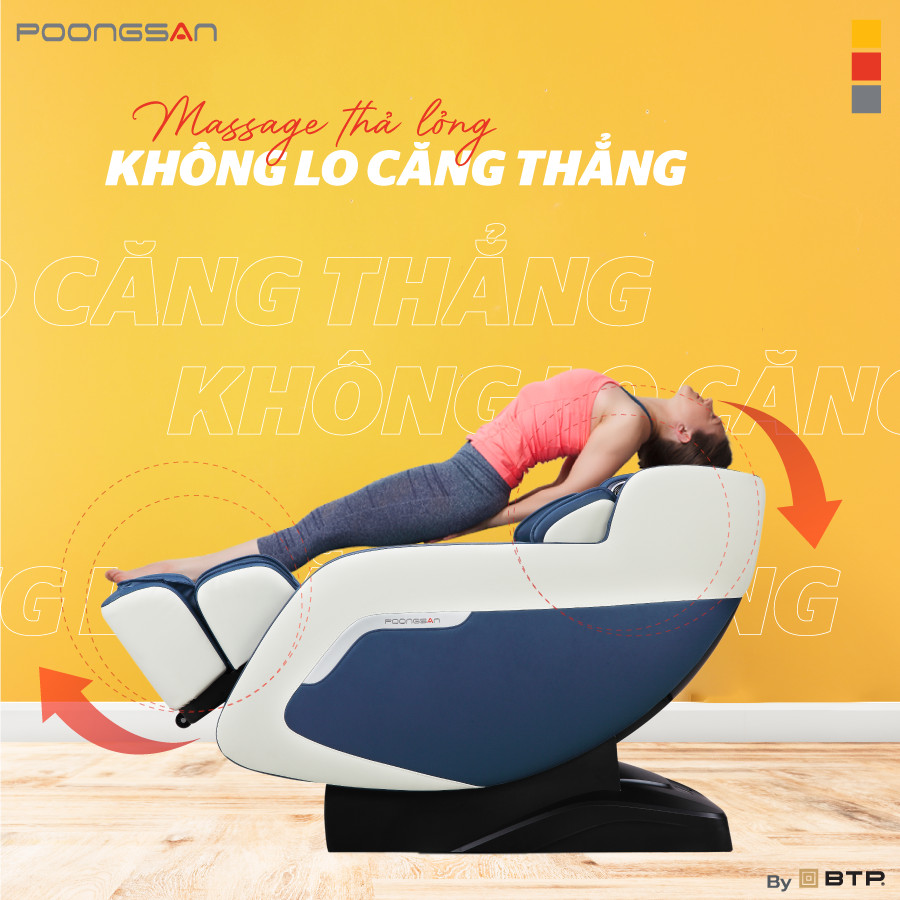 GHẾ MASSAGE POONGSAN MCP-151 thư giãn 